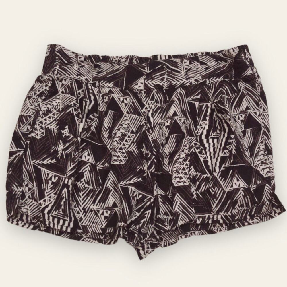 Urban Outfitters Black & White Boho Aztec Summer Shorts